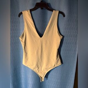 Free People Intimately Sage Green Keep it Sleek Bodysuit